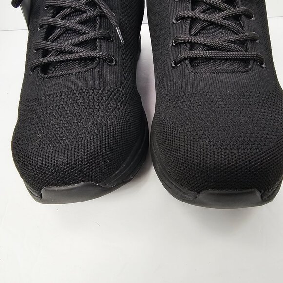 Zeba Men's Black Extra Wide Hands Free Slip On Sneakers Walking Shoes Size 15XW - Picture 3 of 12